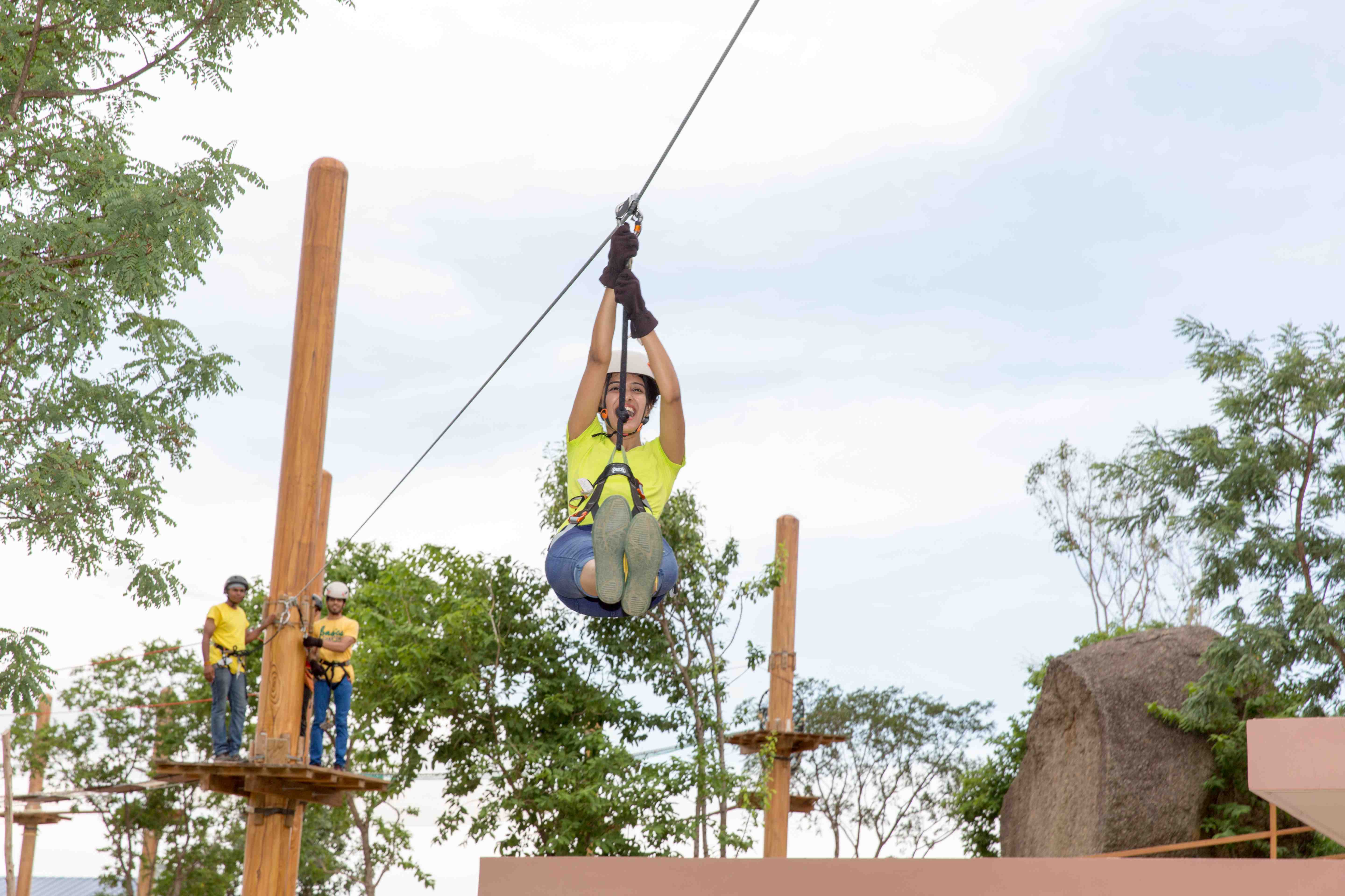 Adrenaline rush at Ramoji Adventure Sahas with high rope course, ATV rides, zorbing & more thrilling activities